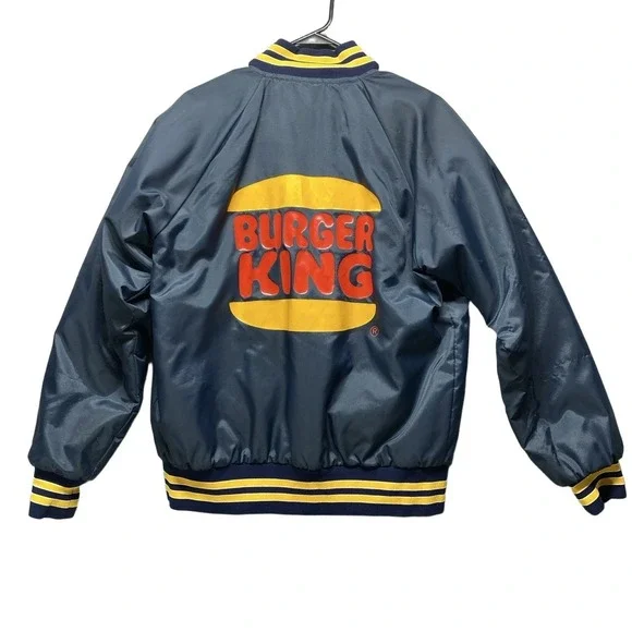 Jackets Coats Burger King Jacket Mens M Dark Blue Vintage